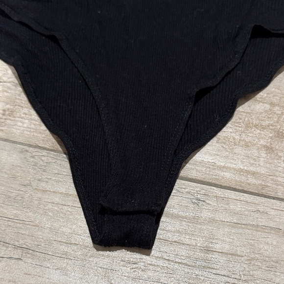 Zara Black Mesh Sleeve Bodysuit - Picture 4 of 6